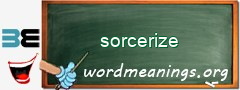 WordMeaning blackboard for sorcerize